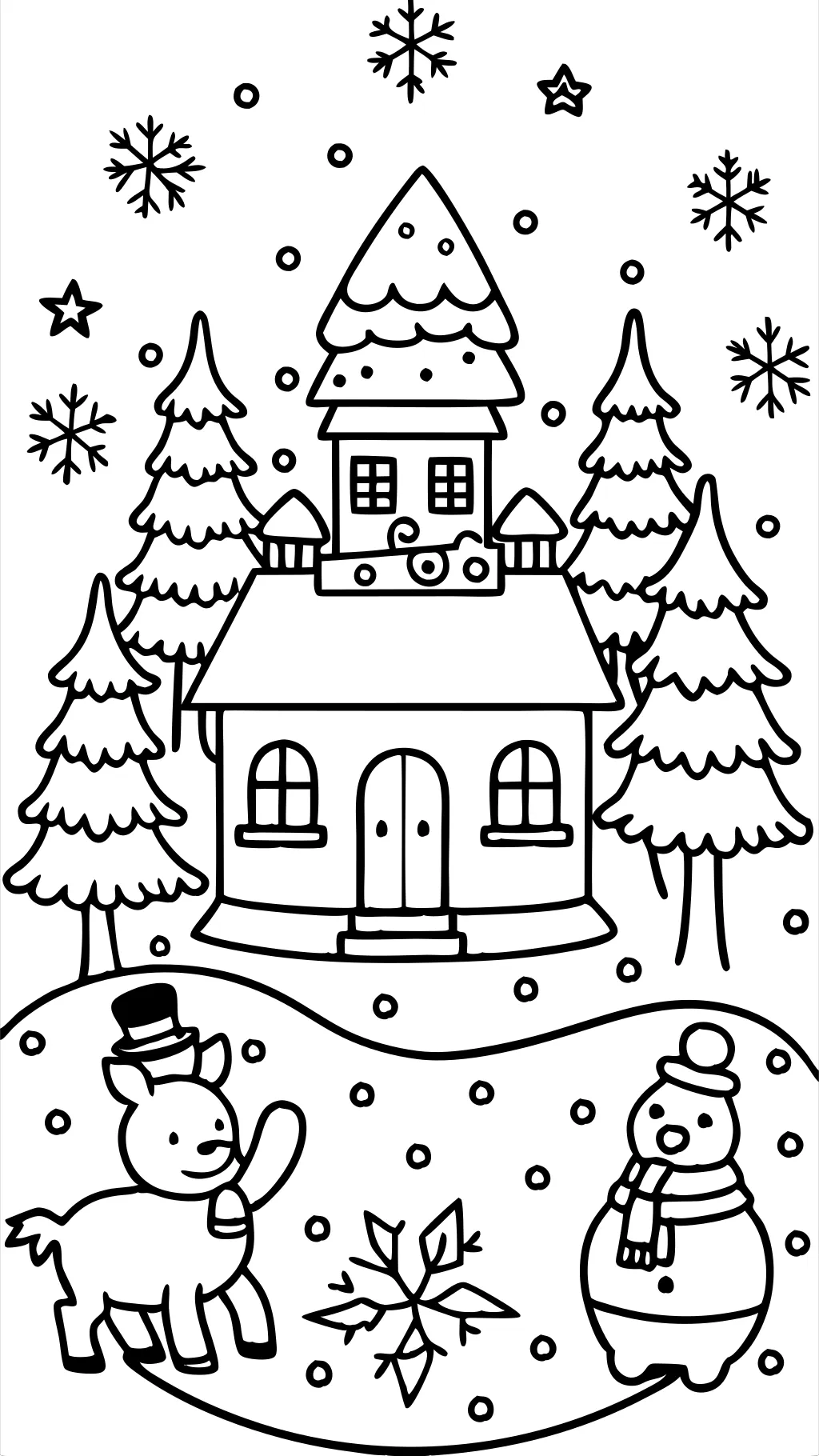 winter coloring pages printable